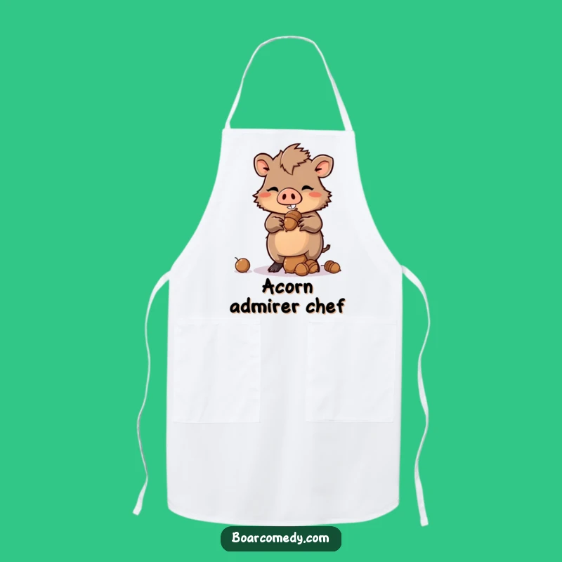 Funny Kawaii Boar Apron - Acorn Balance Kitchen Cunning Gift