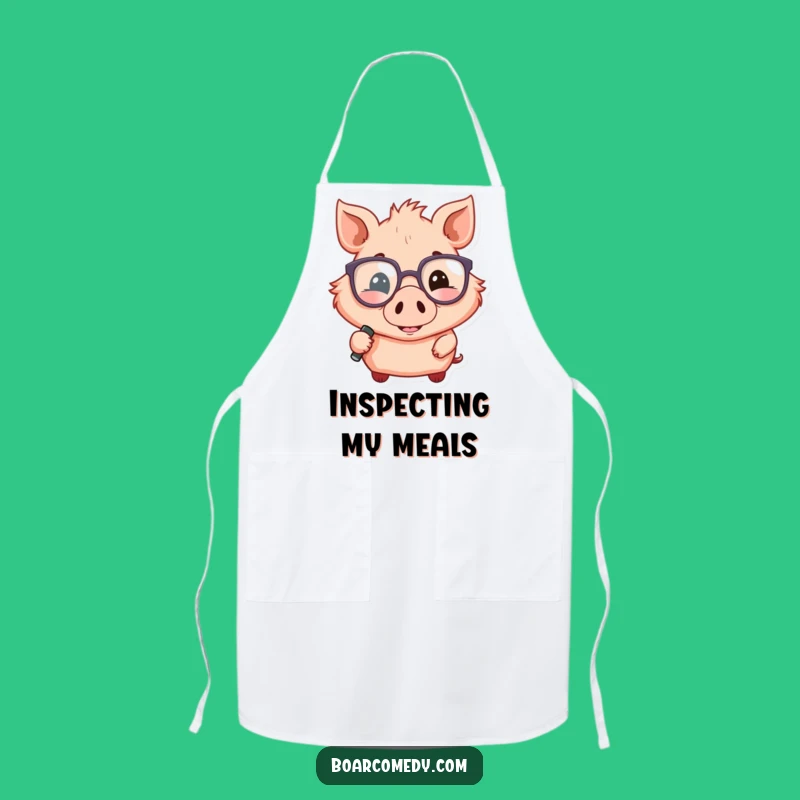 Funny Boar Detective Apron: Investigator Style, Great Funny Gift