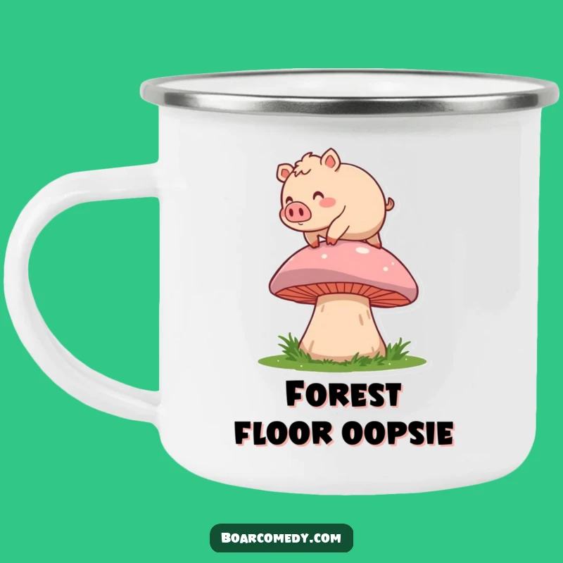 Funny Boar Mushroom Trip Camping Mug: Adventure with a Laugh