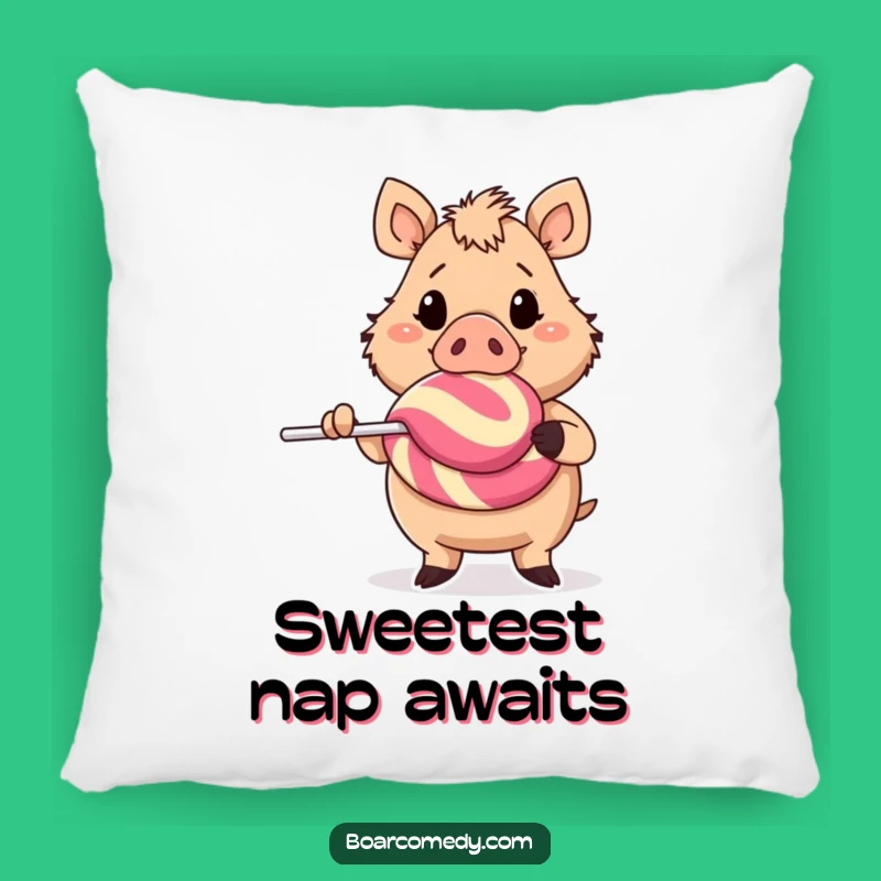 Funny Cheerful Boar Giant Lollipop Pillow - Soft & Sweet Funny Gift