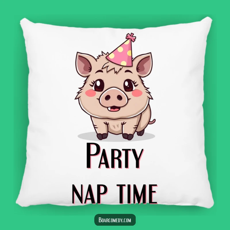 Funny Party Boar Pillow - Surprise Cushion, Festive Decor, Ideal Funny Gift