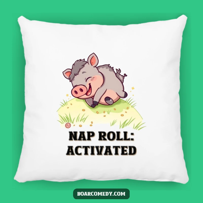 Funny Giggling Kawaii Boar Pillow - Hilarious Rolling Comfort - Soft & Perfect Funny Gift