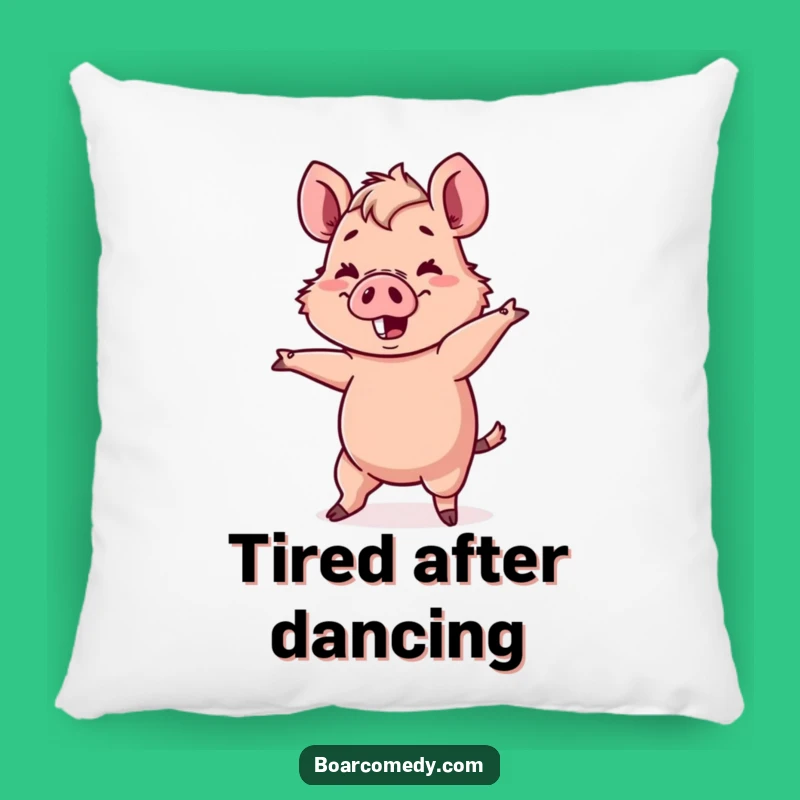 Funny Kawaii Boar Pillow - Wobbly Dance Cushion, Cute Comfort, Ideal Funny Gift