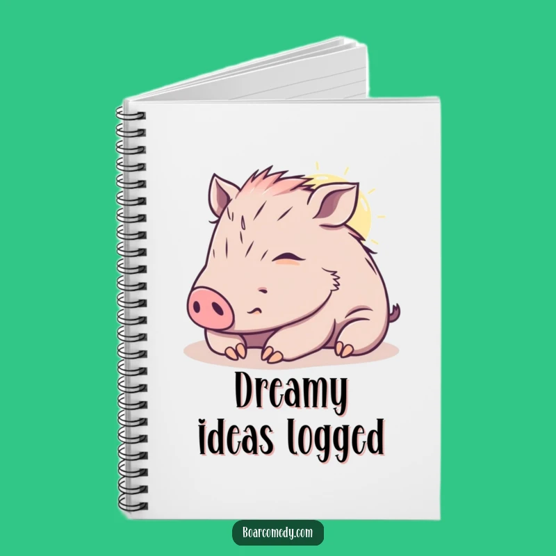 Funny Kawaii Boar Notebook - Content Nap Journal - Perfect for Ideas & Funny Gifts