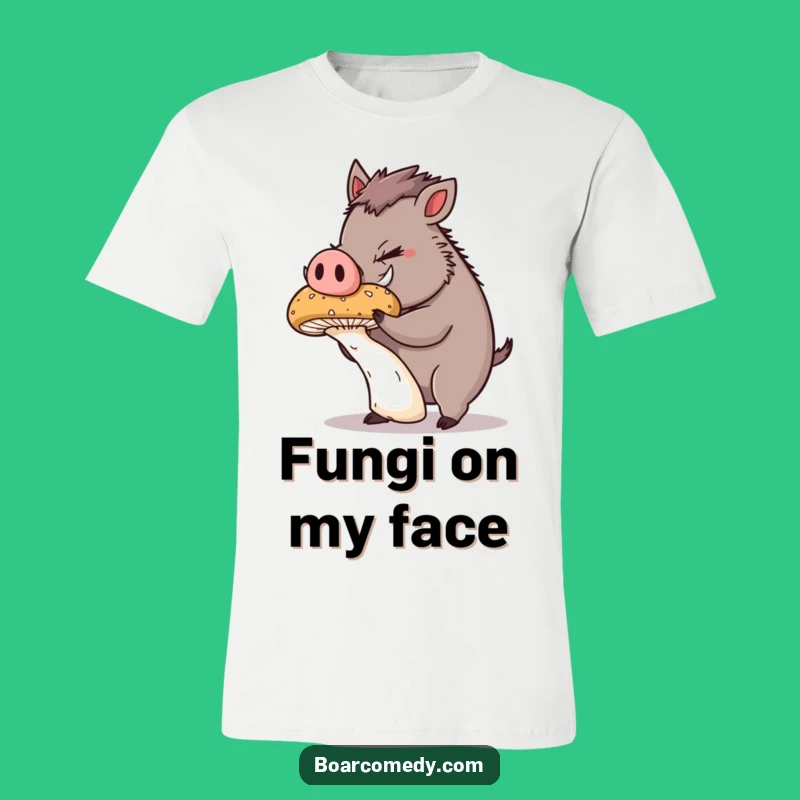 Funny Mushroom Boar T-Shirt: Show Your Concentration with This Hilarious Tee