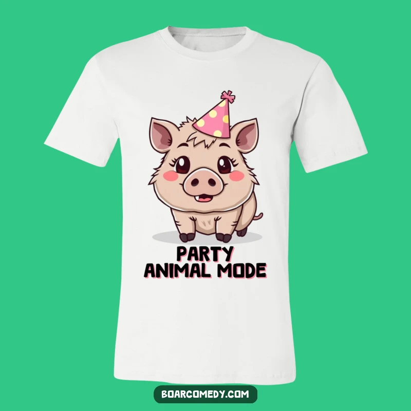 Funny Party Boar T-Shirt - Joyful Surprise Tee, Festive Apparel, Ideal Funny Gift