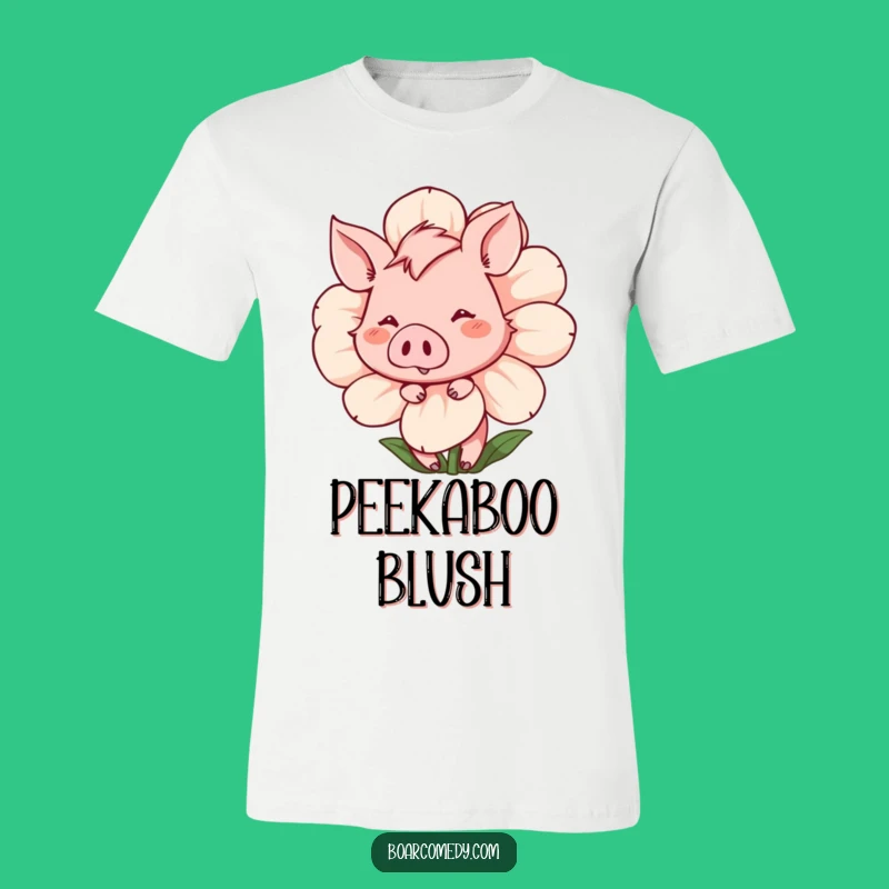 Funny Shy Boar T-Shirt: Embrace Your Blush with This Adorable Tee